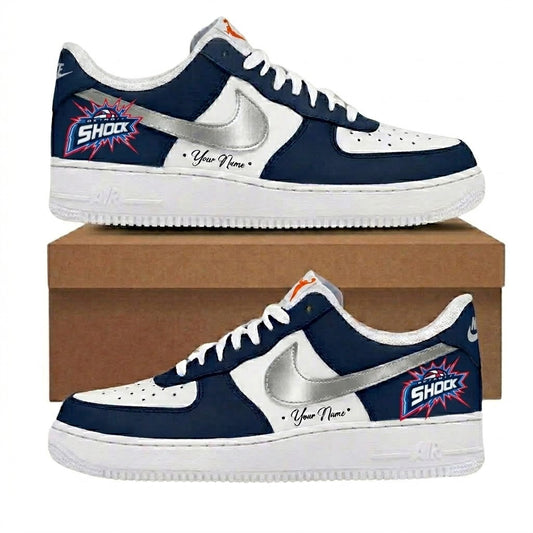 LIMITED EDITION - NEW CUSTOMIZED WNBA15 DTS DETROIT SHOCK AF1 SNEAKERS