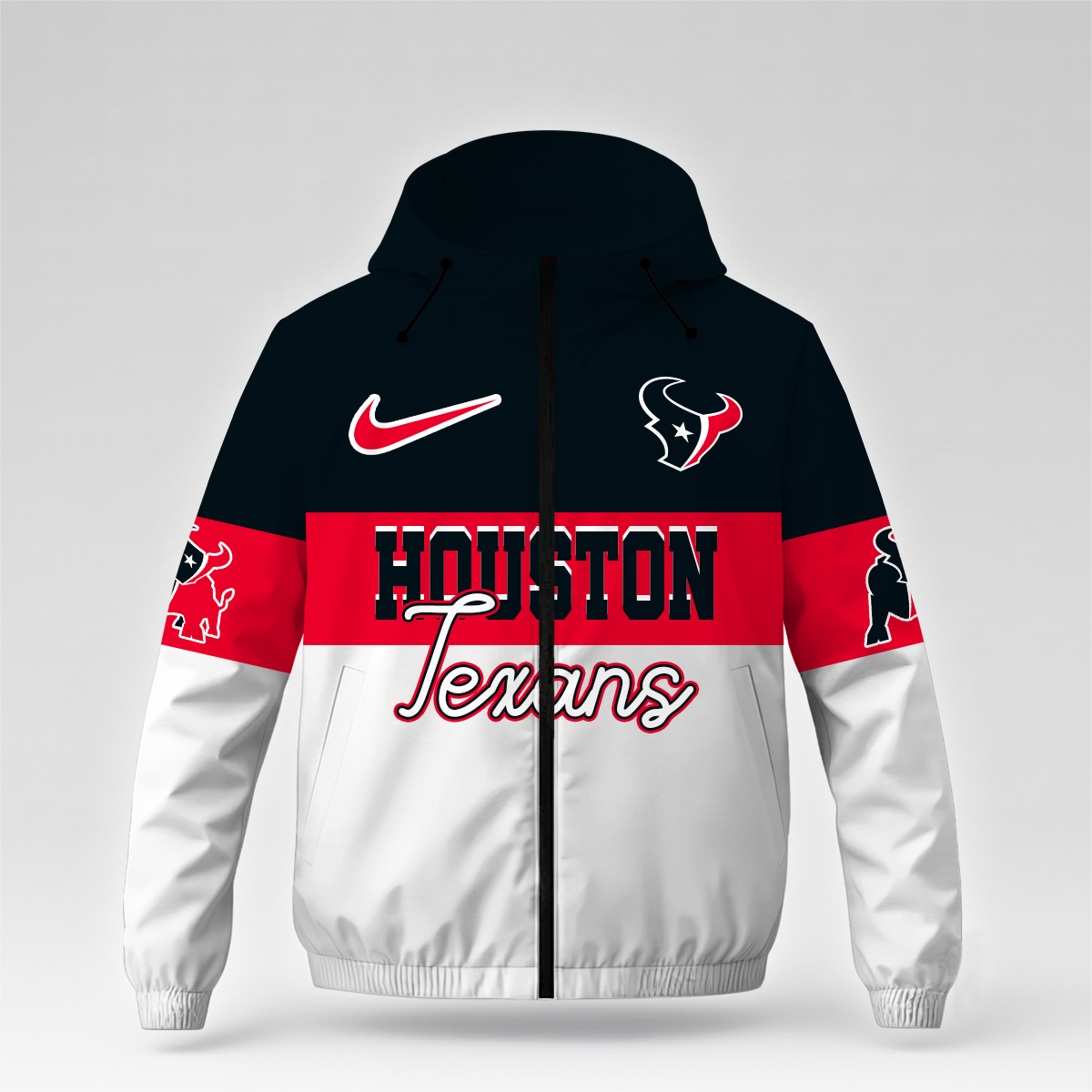 [SPECIAL OFFER] NEW CUSTOMIZED NFL15 HTT HOUSTON TEXANS WINDBREAKER JACKET