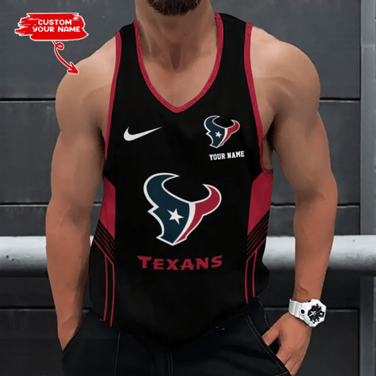 LIMITED EDITION - NEW CUSTOMIZED NFL15 HTT HOUSTON TEXANS UNISEX TANK TOP