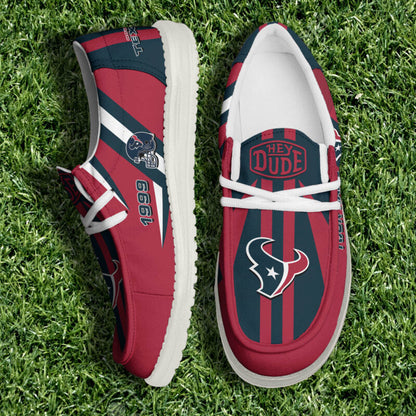 [SPECIAL OFFER] NEW CUSTOMIZED NFL15 HTT HOUSTON TEXANS LOAFER SHOES