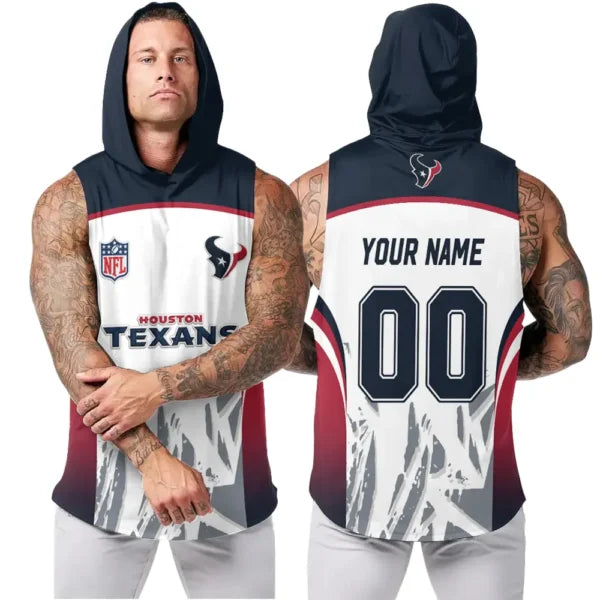 [SPECIAL OFFER] NEW CUSTOMIZED NFL15 HTT HOUSTON TEXANS HOODED TANK TOP
