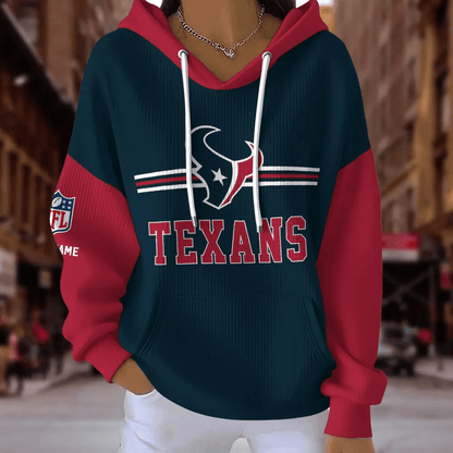 [SPECIAL OFFER] NEW CUSTOMIZED NFL15 HTT HOUSTON TEXANS RIBBED HOODIE & SWEATSHIRT