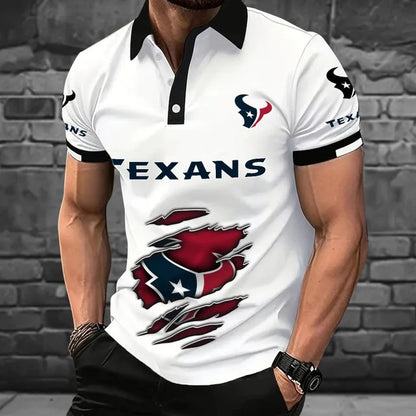 [SPECIAL OFFER] NEW CUSTOMIZED NFL15 HTT HOUSTON TEXANS POLO SHIRT
