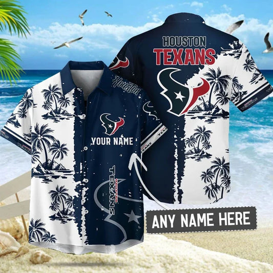 [SPECIAL OFFER] NEW CUSTOMIZED NFL15 HTT HOUSTON TEXANS UNISEX HAWAIIAN SHIRT & SHORTS SET