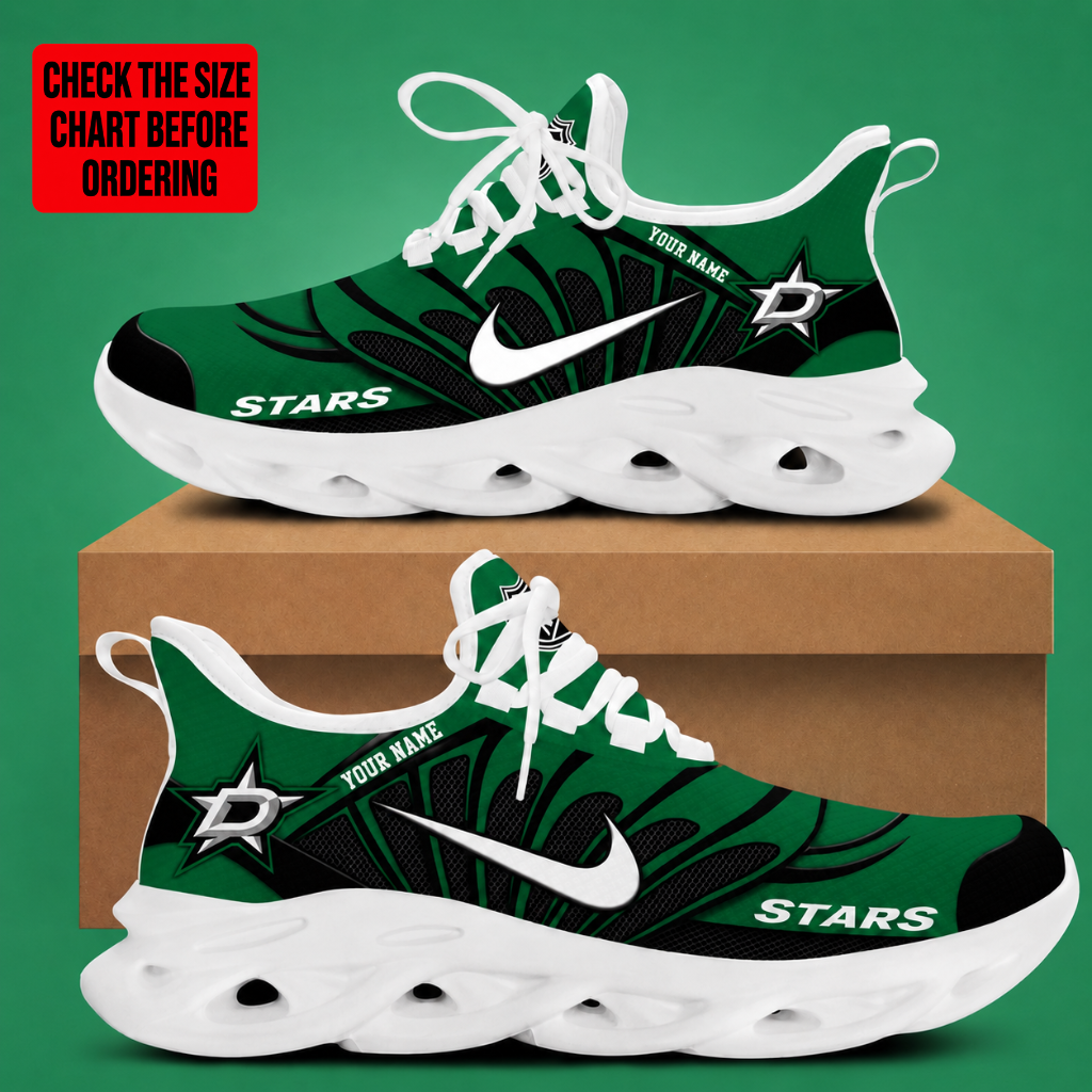 [SUPER SALE] NEW CUSTOMIZED NHL15 DLS DALLAS STARS CLUNKY SNEAKERS