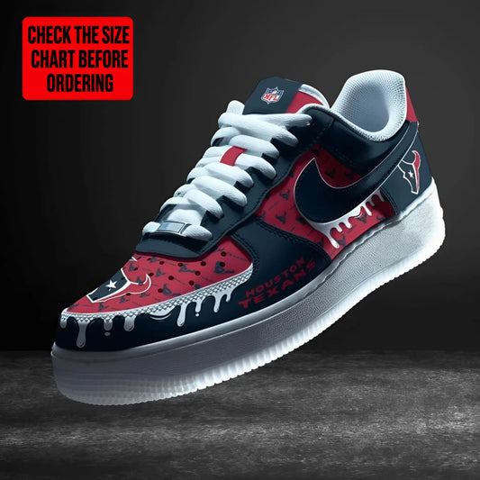 [SPECIAL OFFER] NEW CUSTOMIZED NFL15 HTT HOUSTON TEXANS AF1 SHOES