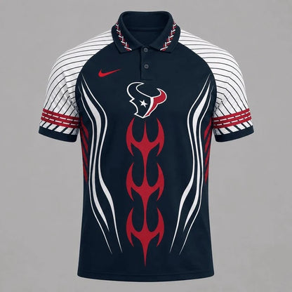 [SPECIAL OFFER] NEW CUSTOMIZED NFL15 HTT HOUSTON TEXANS POLO SHIRT