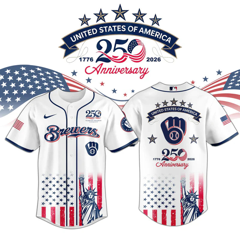 [FLASH SALE] NEW CUSTOMIZED MLB15 MBS MILWAUKEE BREWERS BASEBALL JERSEY