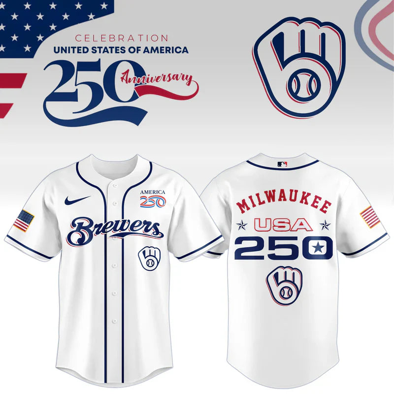 [FLASH SALE] NEW CUSTOMIZED MLB15 MBS MILWAUKEE BREWERS BASEBALL JERSEY