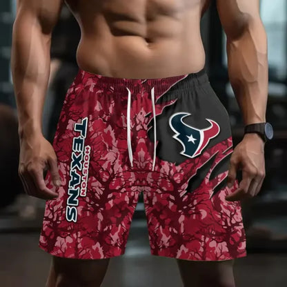 [SPECIAL OFFER] NEW CUSTOMIZED NFL15 HTT HOUSTON TEXANS SHORT PANTS
