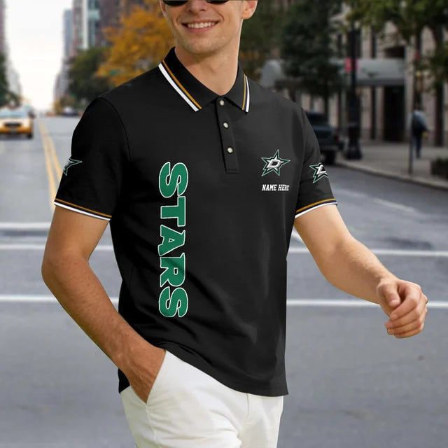 [SUPER SALE] NEW CUSTOMIZED NHL15 DLS DALLAS STARS POLO SHIRT
