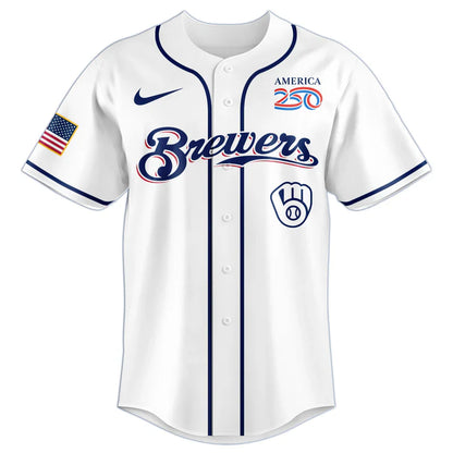 [FLASH SALE] NEW CUSTOMIZED MLB15 MBS MILWAUKEE BREWERS BASEBALL JERSEY