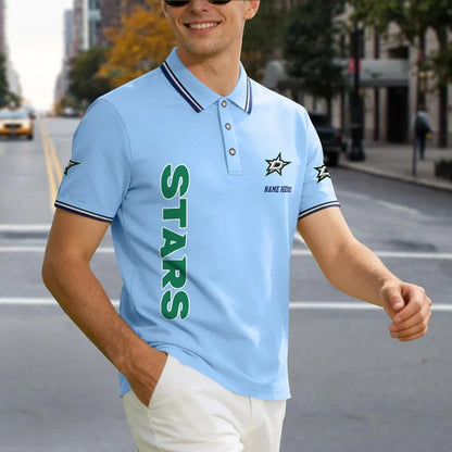 [SUPER SALE] NEW CUSTOMIZED NHL15 DLS DALLAS STARS POLO SHIRT