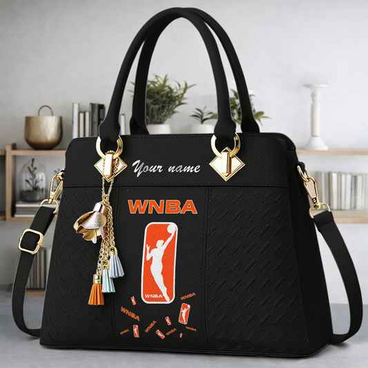 [FAN FAVORITE] NEW CUSTOMIZED WNBA16 WOMEN'S NATIONAL BASKETBALL ASSOCIATION MULTICOLOR HANDBAG