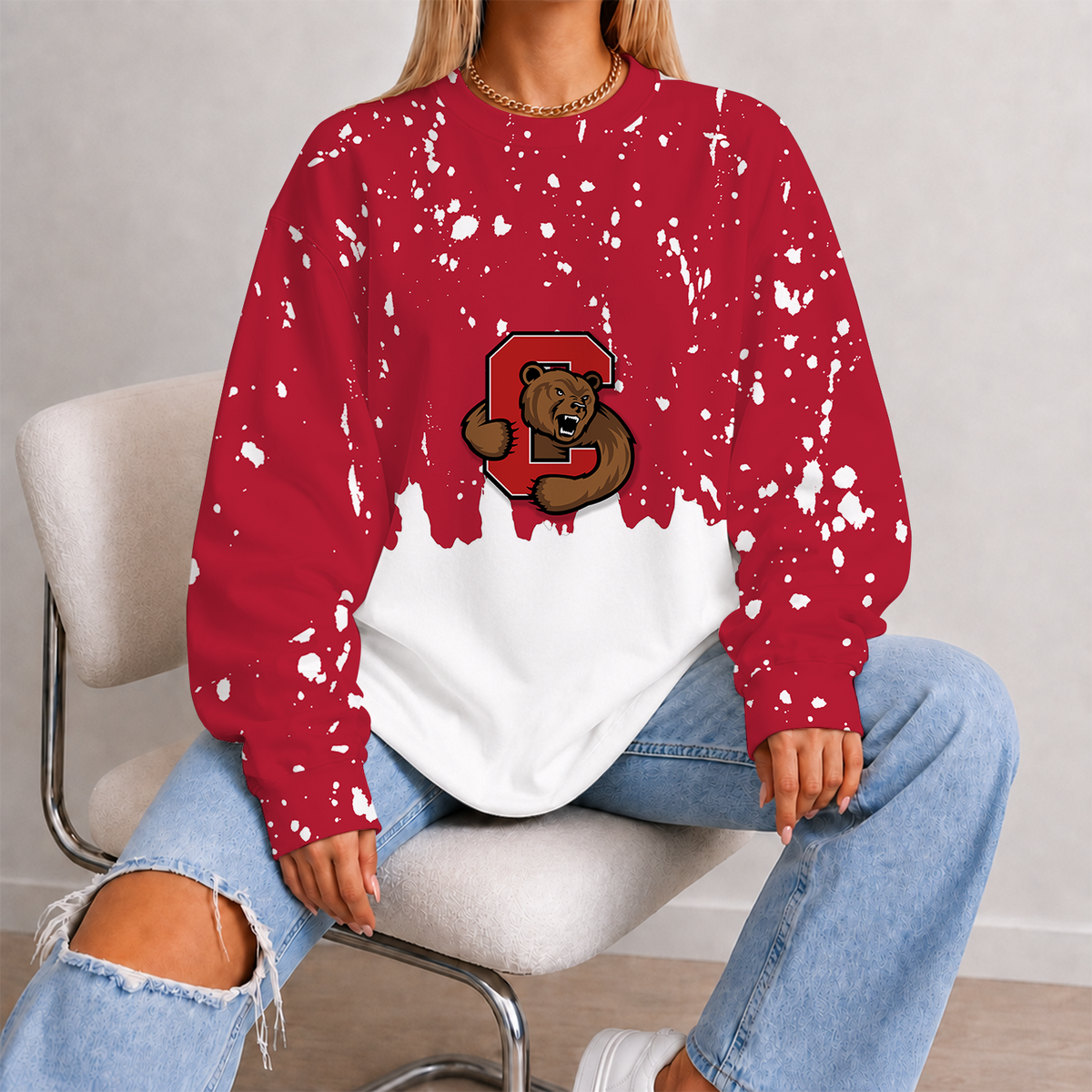 [FAN FAVORITE] NEW CUSTOMIZED NCAA MFF16 CBR CORNELL BIG RED UNISEX SWEATSHIRT