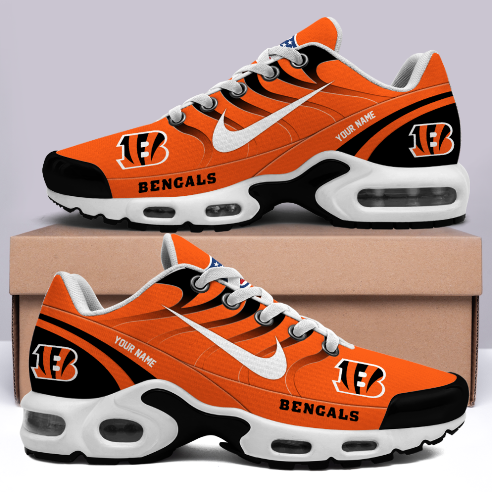 [SPECIAL OFFER] NEW CUSTOMIZED NFL16 CCB CINCINNATI BENGALS AIR MAX PLUS SNEAKERS