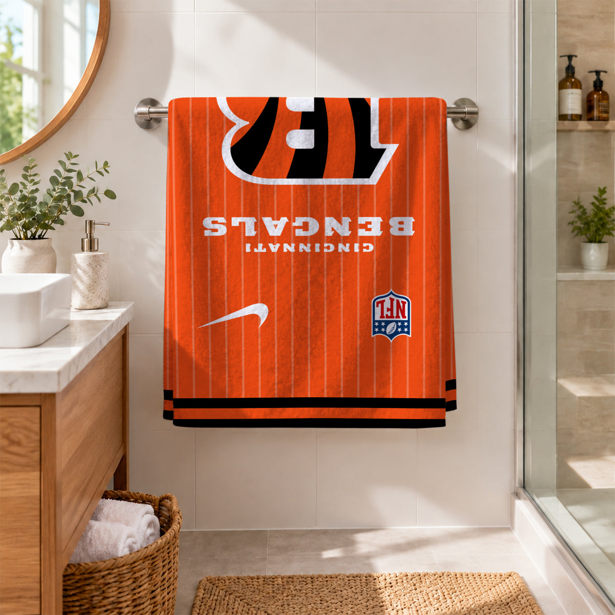 [SPECIAL OFFER] NEW CUSTOMIZED NFL16 CCB CINCINNATI BENGALS BEACH TOWEL