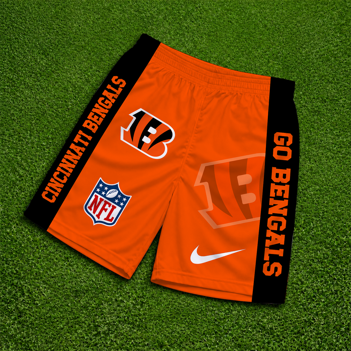 [SPECIAL OFFER] NEW CUSTOMIZED NFL16 CCB CINCINNATI BENGALS SHORT PANTS