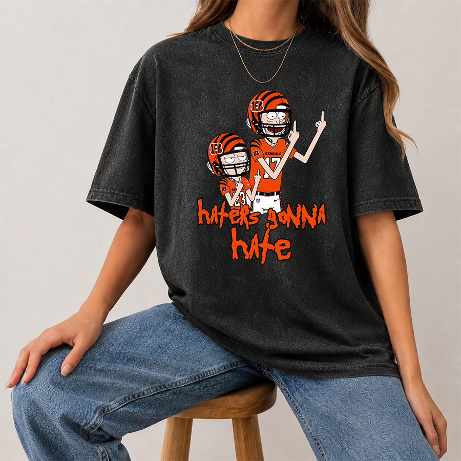 [SPECIAL OFFER] NEW CUSTOMIZED NFL16 CCB CINCINNATI BENGALS FUNNY WASHED TEE
