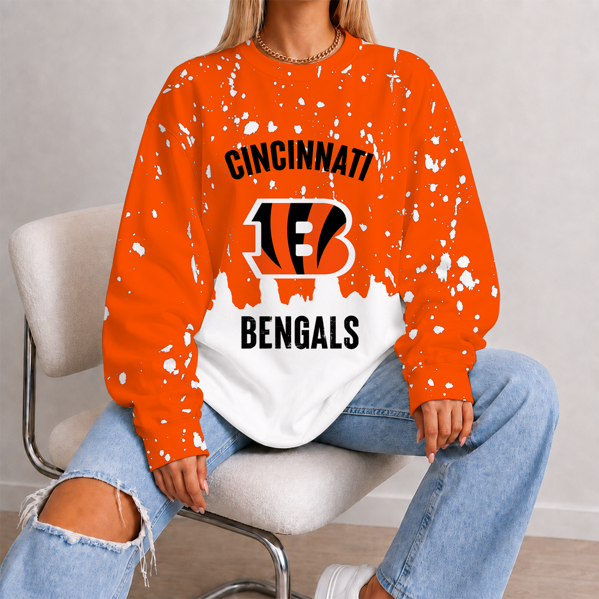 [SPECIAL OFFER] NEW CUSTOMIZED NFL16 CCB CINCINNATI BENGALS UNISEX SWEATSHIRT