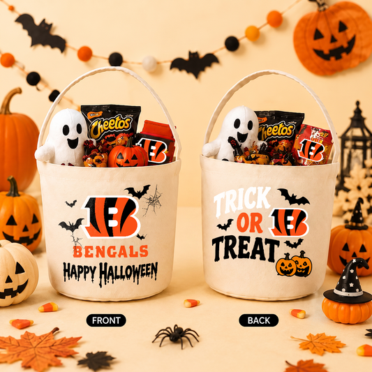 [SPECIAL OFFER] NEW CUSTOMIZED NFL16 CCB CINCINNATI BENGALS HALLOWEEN BASKET