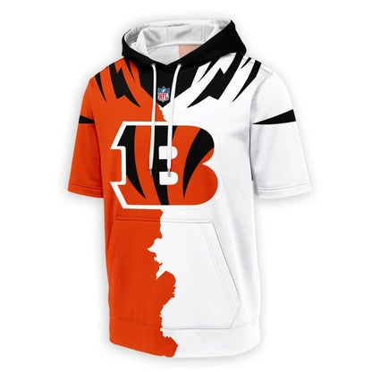 [SPECIAL OFFER] NEW CUSTOMIZED NFL16 CCB CINCINNATI BENGALS SHORT SLEEVE HOODIE T-SHIRT