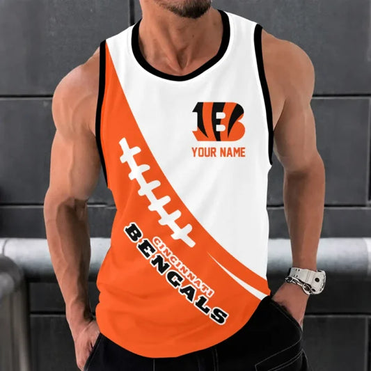 [SPECIAL OFFER] NEW CUSTOMIZED NFL16 CCB CINCINNATI BENGALS UNISEX TANK TOP