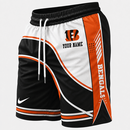 [SPECIAL OFFER] NEW CUSTOMIZED NFL16 CCB CINCINNATI BENGALS SHORT PANTS