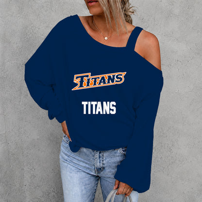 [FAN FAVORITE] NEW CUSTOMIZED NCAA CWS16 CFT CAL STATE FULLERTON TITANS DROP SHOULDER SWEATSHIRT