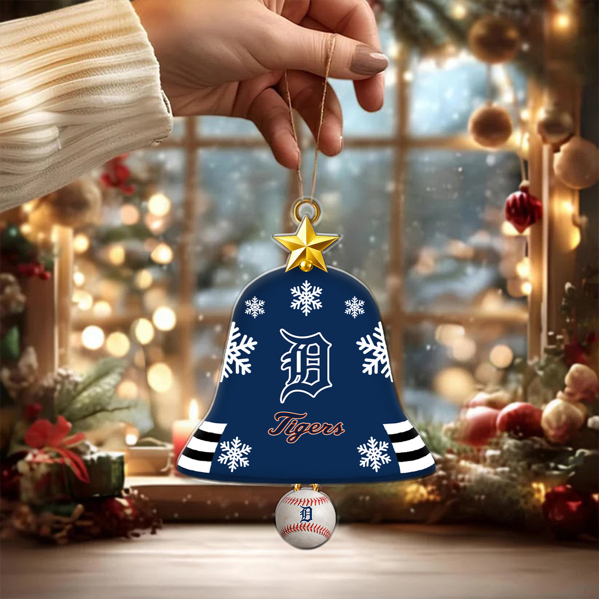 [FLASH SALE] NEW CUSTOMIZED MLB16 DTS DETROIT TIGERS CHRISTMAS ACRYLIC ORNAMENT