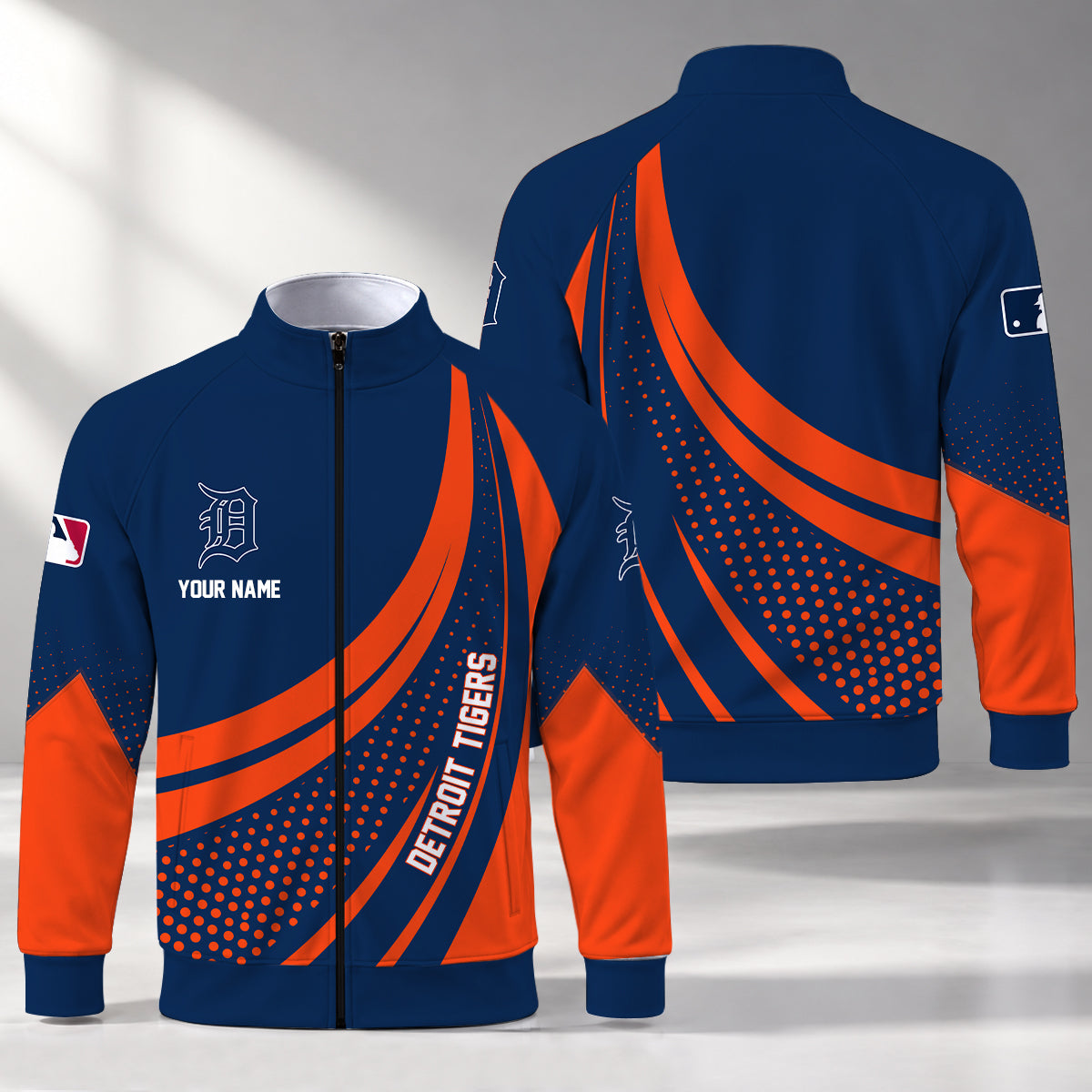 [FLASH SALE] NEW CUSTOMIZED MLB16 DTS DETROIT TIGERS STAND COLLAR JACKET