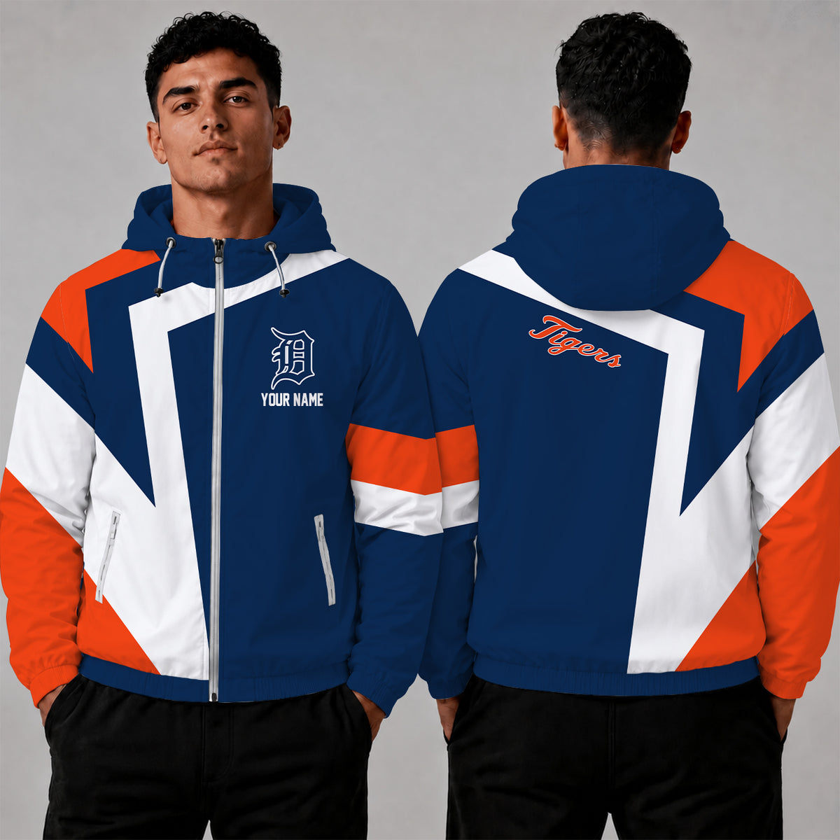 [FLASH SALE] NEW CUSTOMIZED MLB16 DTS DETROIT TIGERS WINDBREAKER JACKET