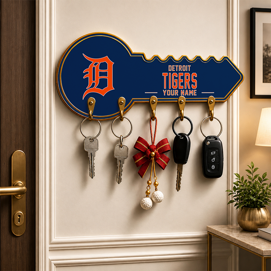 [FLASH SALE] NEW CUSTOMIZED MLB16 DTS DETROIT TIGERS WALL KEY HOLDER FOR HOME