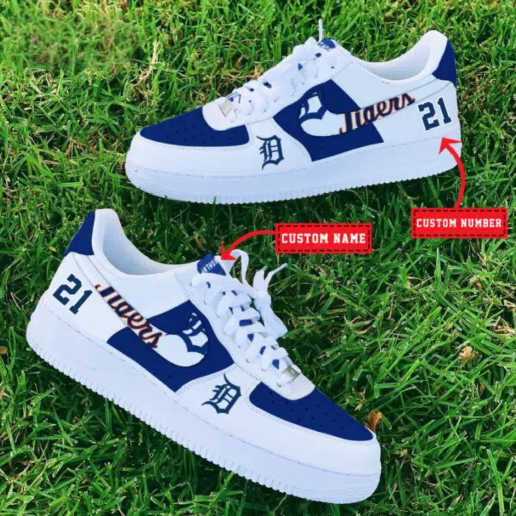[FLASH SALE] NEW CUSTOMIZED MLB16 DTS DETROIT TIGERS AF1 SHOES