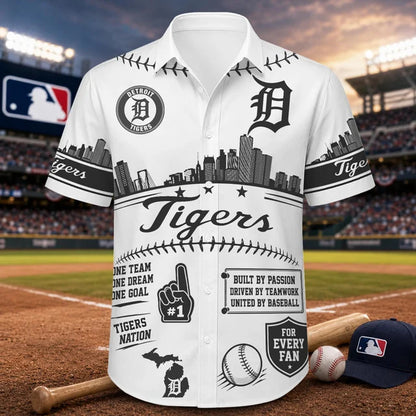 [FLASH SALE] NEW CUSTOMIZED MLB16 DTS DETROIT TIGERS UNISEX HAWAIIAN SHIRT