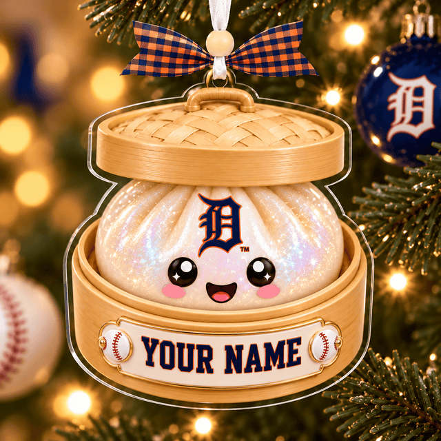 [FLASH SALE] NEW CUSTOMIZED MLB16 DTS DETROIT TIGERS CHRISTMAS ACRYLIC ORNAMENT