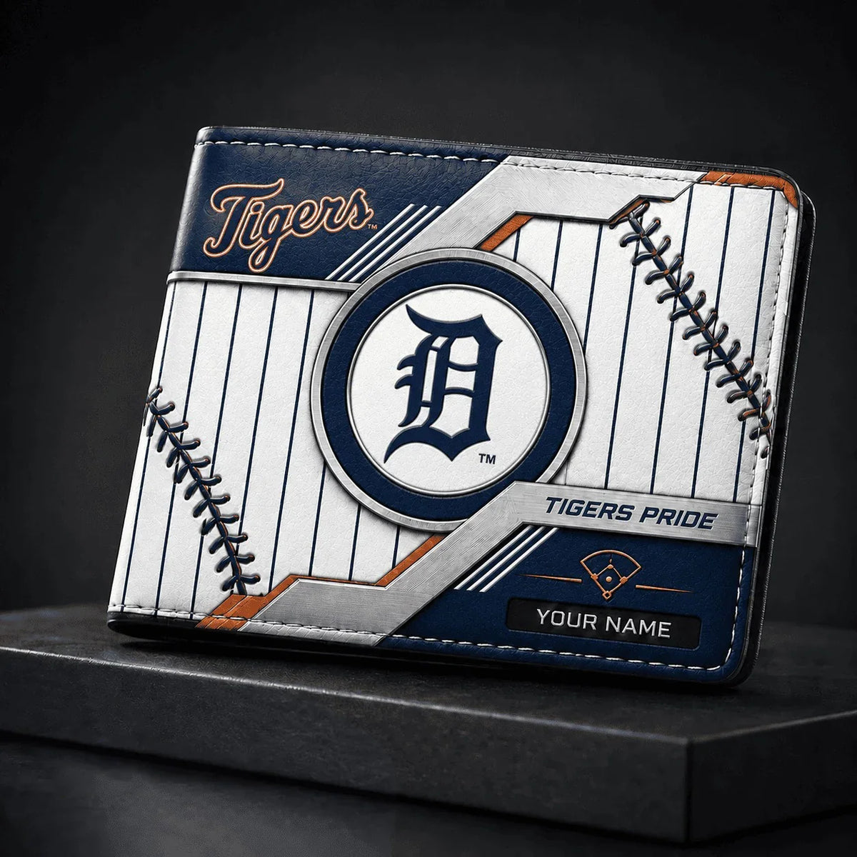 [FLASH SALE] NEW CUSTOMIZED MLB16 DTS DETROIT TIGERS LEATHER WALLET