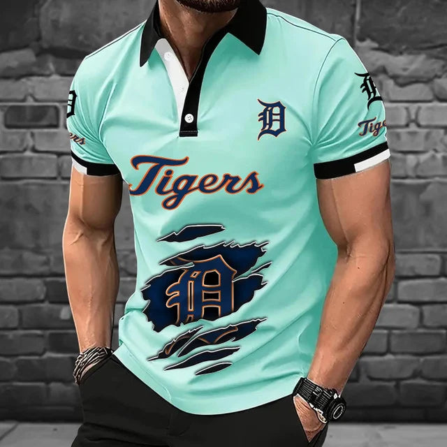 [FLASH SALE] NEW CUSTOMIZED MLB16 DTS DETROIT TIGERS POLO SHIRT