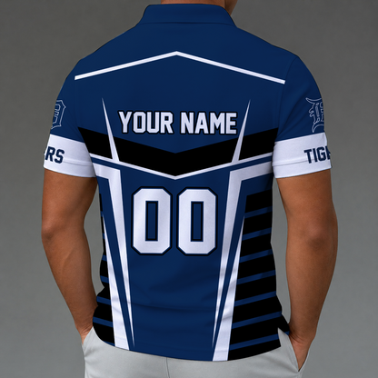 [FLASH SALE] NEW CUSTOMIZED MLB16 DTS DETROIT TIGERS ZIP POLO SHIRT