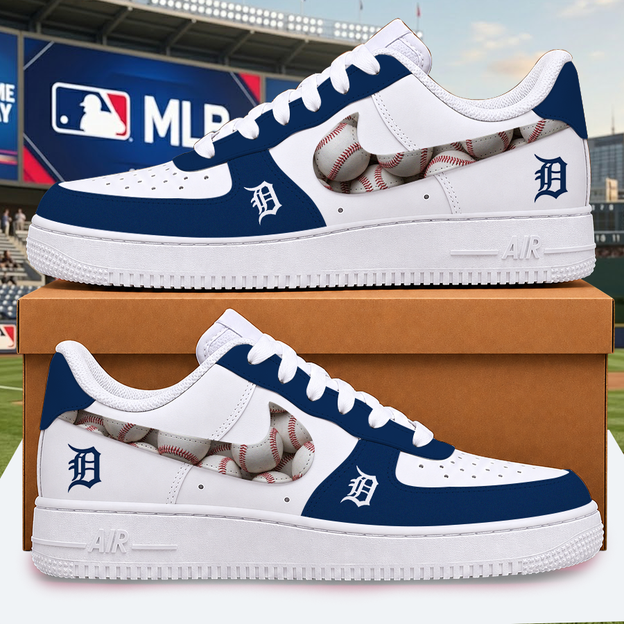 [FLASH SALE] NEW CUSTOMIZED MLB16 DTS DETROIT TIGERS AF1 SHOES