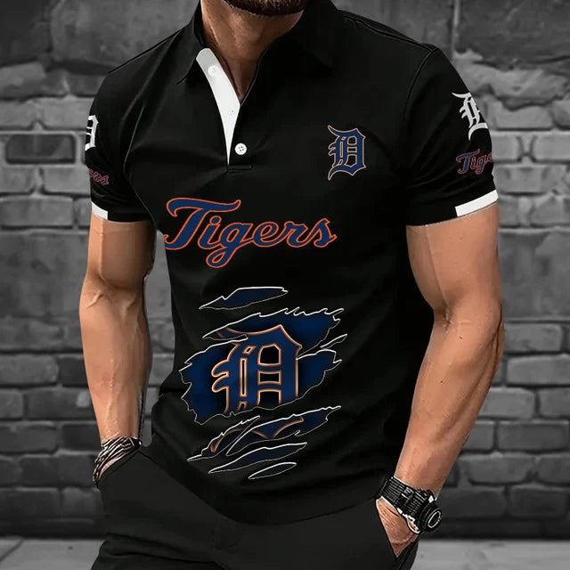 [FLASH SALE] NEW CUSTOMIZED MLB16 DTS DETROIT TIGERS POLO SHIRT