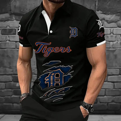 [FLASH SALE] NEW CUSTOMIZED MLB16 DTS DETROIT TIGERS POLO SHIRT