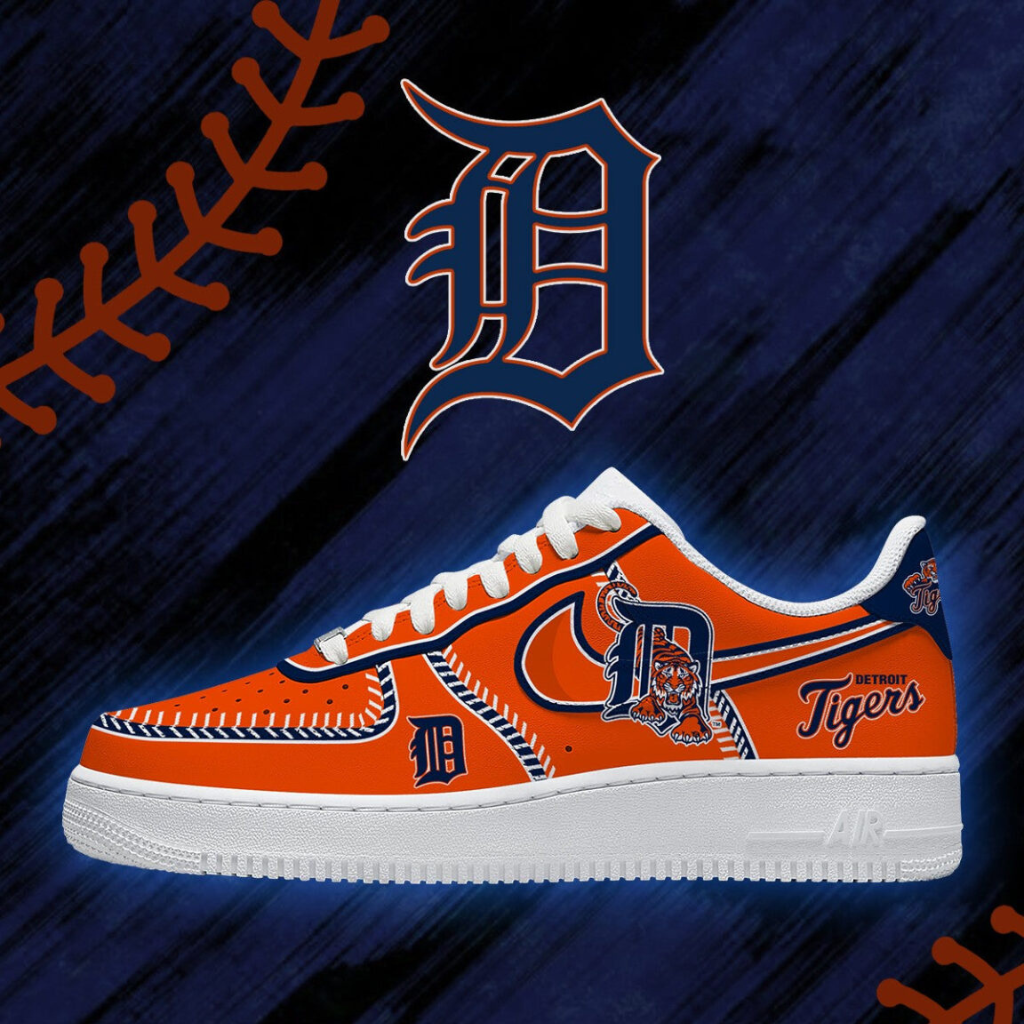 [FLASH SALE] NEW CUSTOMIZED MLB16 DTS DETROIT TIGERS AF1 SHOES