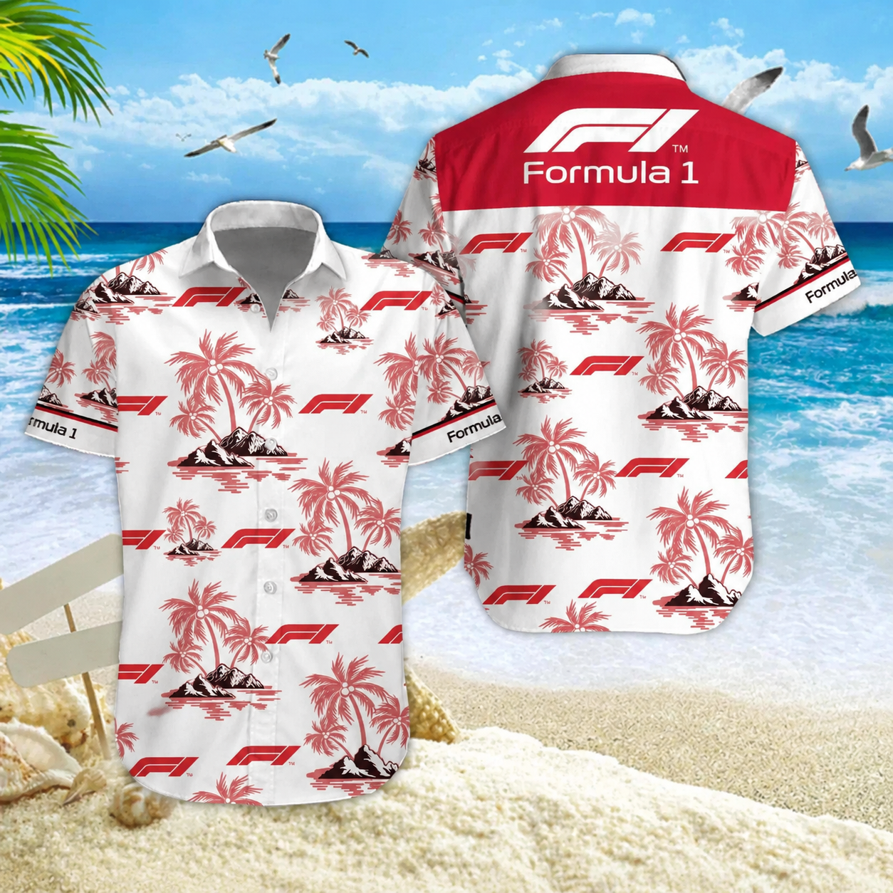 [FAN MUST-HAVE] NEW CUSTOMIZED F116 F1U FORMULA 1 UNISEX HAWAIIAN SHIRT & SHORTS SET