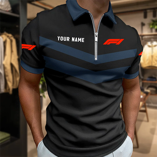 [FAN MUST-HAVE] NEW CUSTOMIZED F116 F1U FORMULA 1 ZIP POLO SHIRT