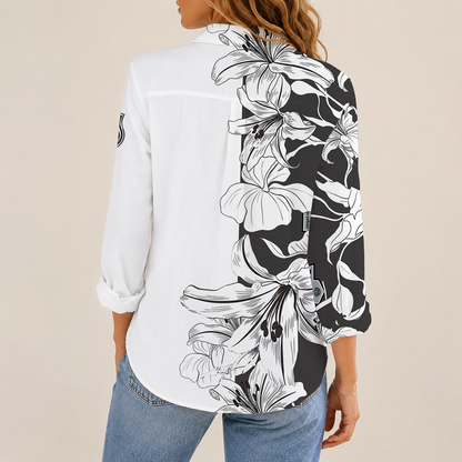 [SUPER SALE] NEW CUSTOMIZED NHL16 LAK LOS ANGELES KINGS WOMEN CASUAL SHIRT