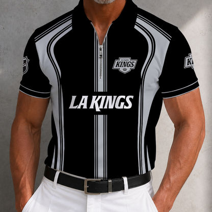 [SUPER SALE] NEW CUSTOMIZED NHL16 LAK LOS ANGELES KINGS POLO SHIRT