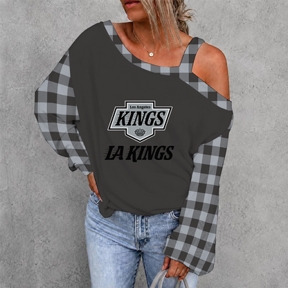 [SUPER SALE] NEW CUSTOMIZED NHL16 LAK LOS ANGELES KINGS DROP SHOULDER SWEATSHIRT