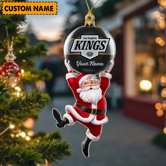 [SUPER SALE] NEW CUSTOMIZED NHL16 LAK LOS ANGELES KINGS CHRISTMAS ACRYLIC ORNAMENT