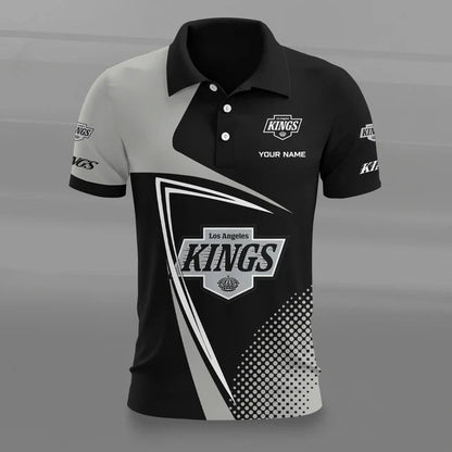 [SUPER SALE] NEW CUSTOMIZED NHL16 LAK LOS ANGELES KINGS POLO SHIRT